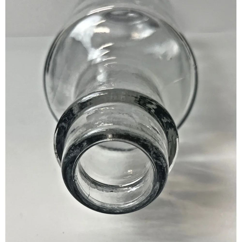 Vintage Clear Hand Blown Hollow 8